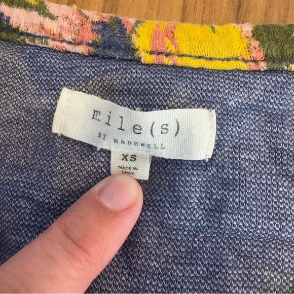 Madewell Shirt Women’s XS Mile(s) by Madewell Long Sleeve Top Floral - Picture 8 of 11